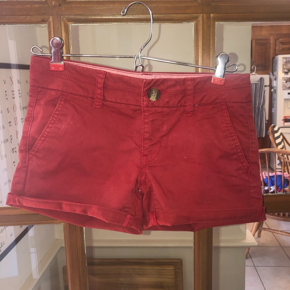 Red American Eagle Shorts